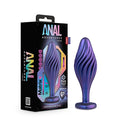Anal Adventures Matrix Silicone Swirling Bling Plug Sapphire-0