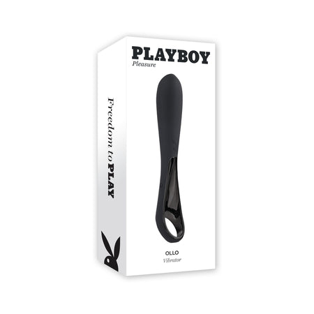 Playboy Ollo Rechargeable Silicone Vibrator with Ring Handle 2 AM-0