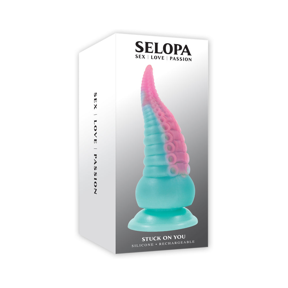Selopa Stuck On You Rechargeable Vibrating Dildo Silicone Multicolor-0